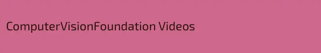 ComputerVisionFoundation Videos